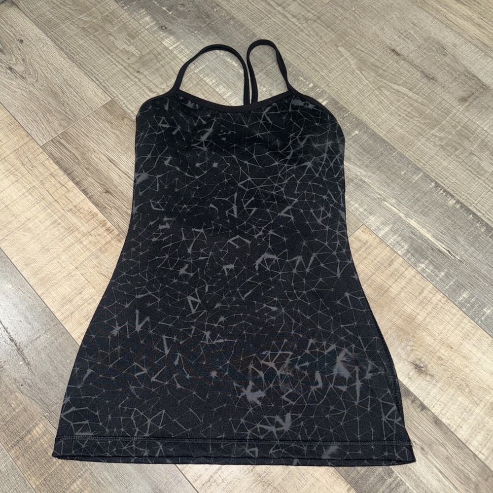 Lululemon Tank Black And Grey Size 2